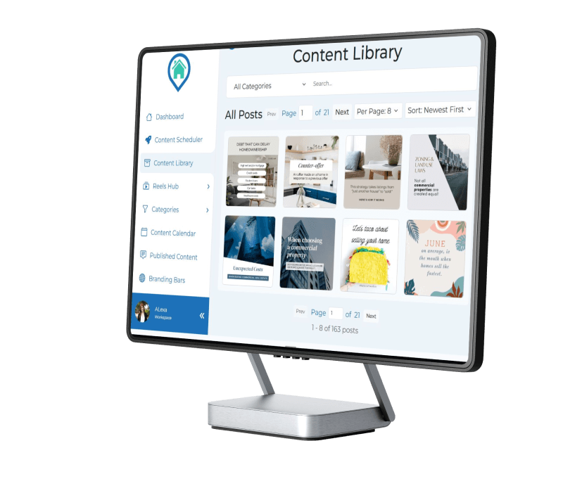 Real estate content management banner