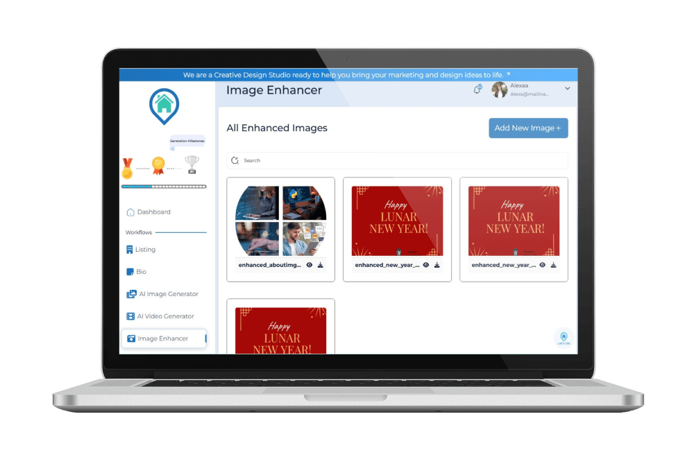 Enhanced real estate property photo for listings