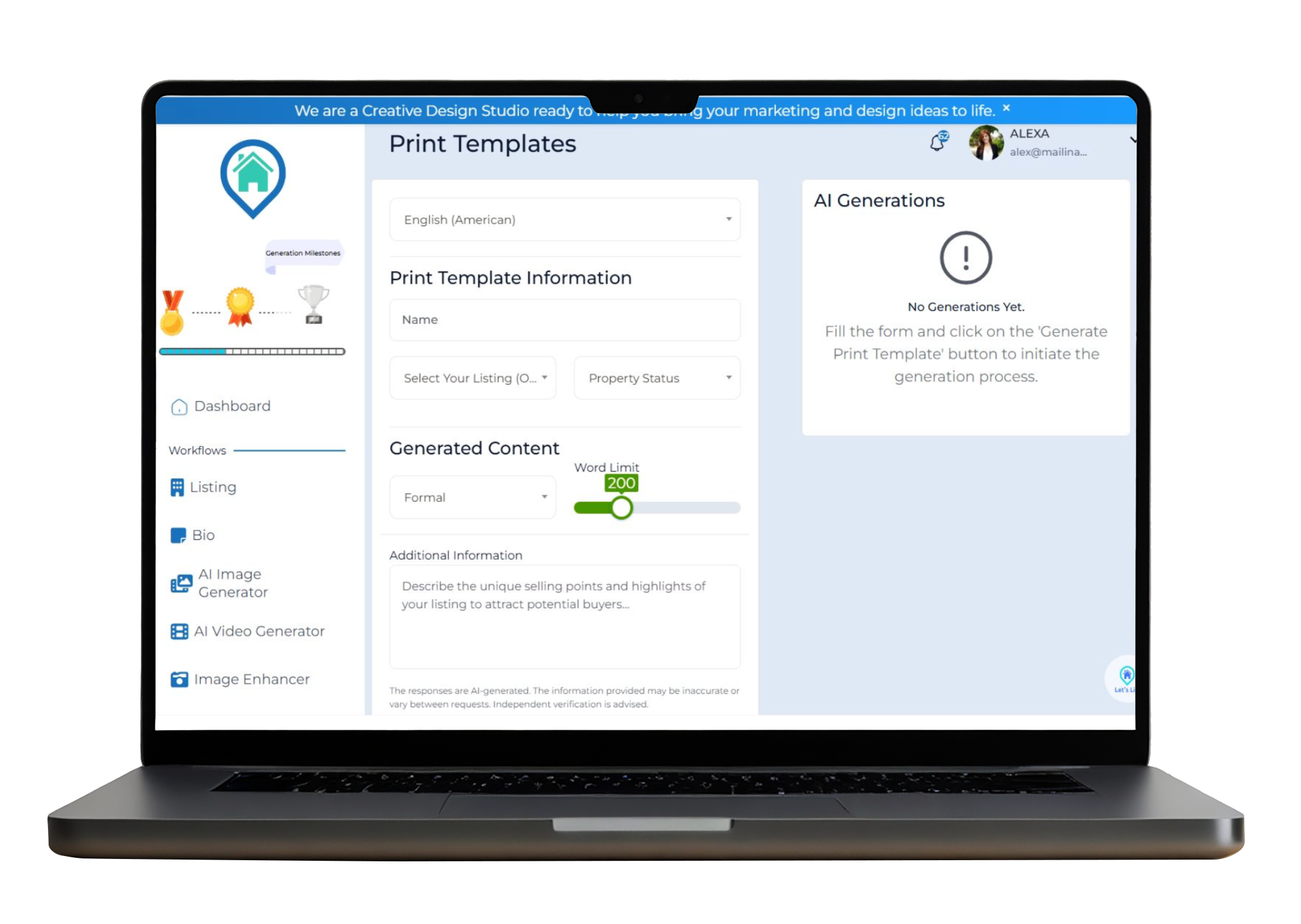 Enhanced real estate property photo for listings